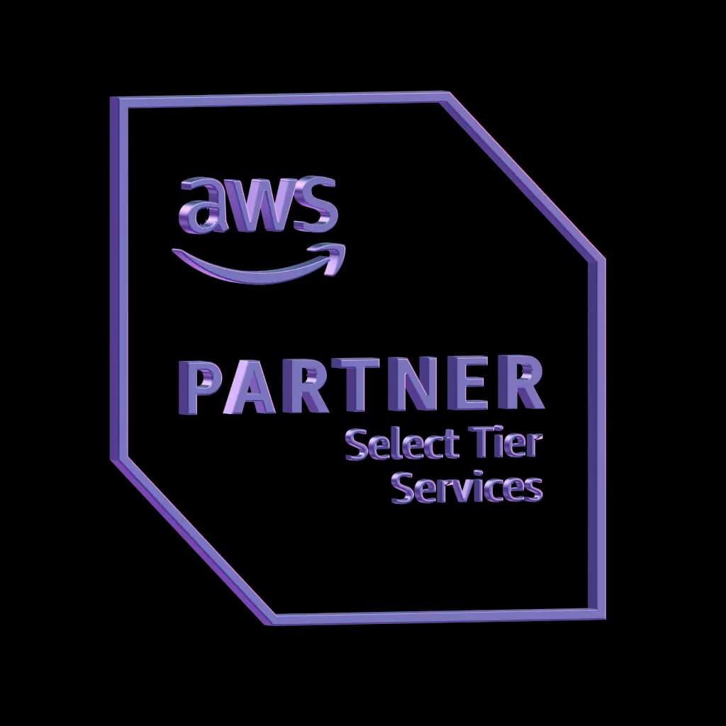 Abstract AWS cloud infrastructure illustration